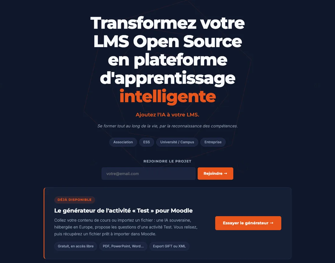 Aperçu de .IA+ LMS